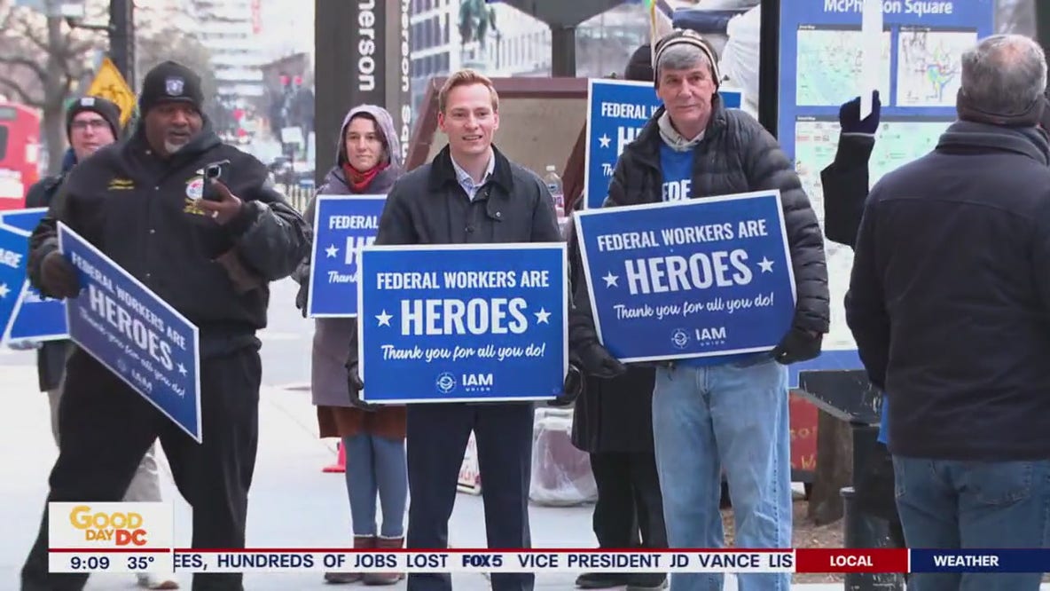 Federal workers rally in DC after second DOGE email